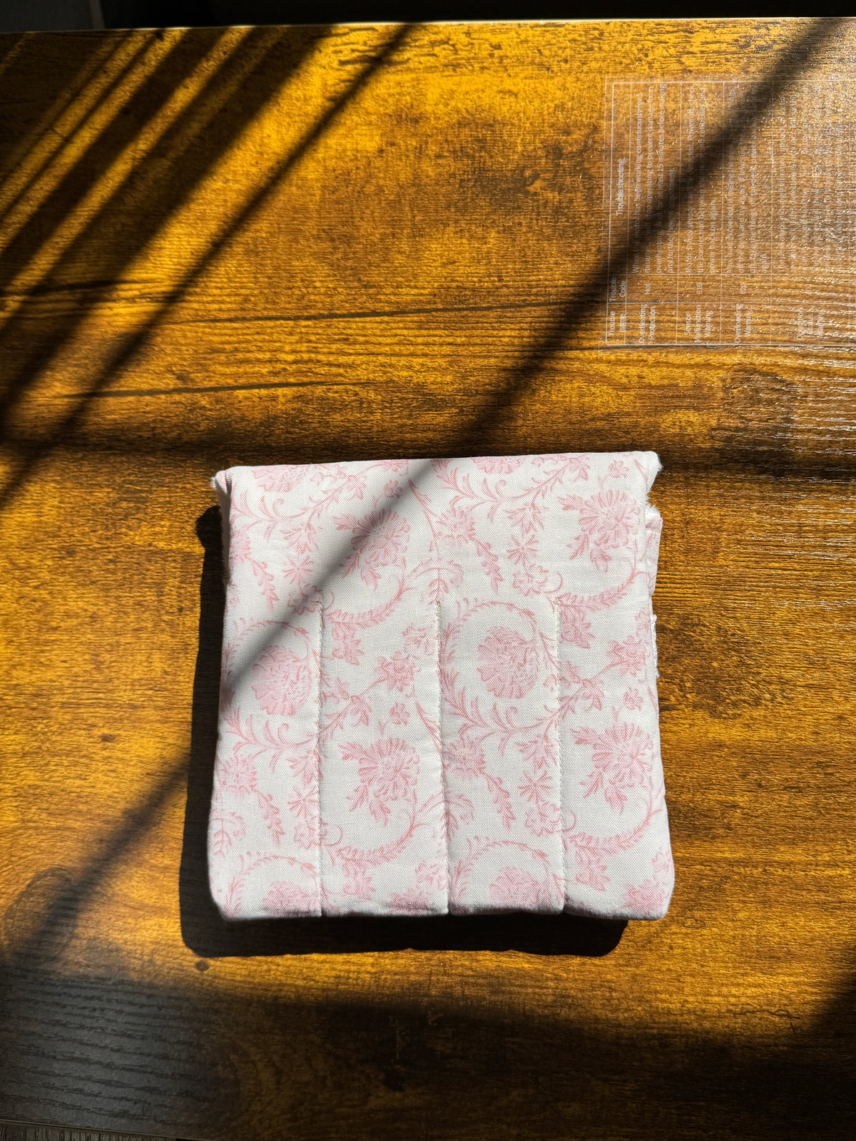 The Mini-English Blush Toile Lace , Handmade mini fountain pen pouch