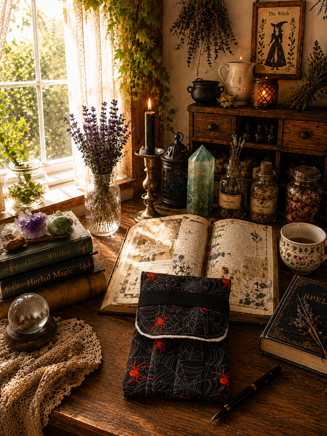 The Scarlet Web Handmade Fountain Pen Pouch/Case