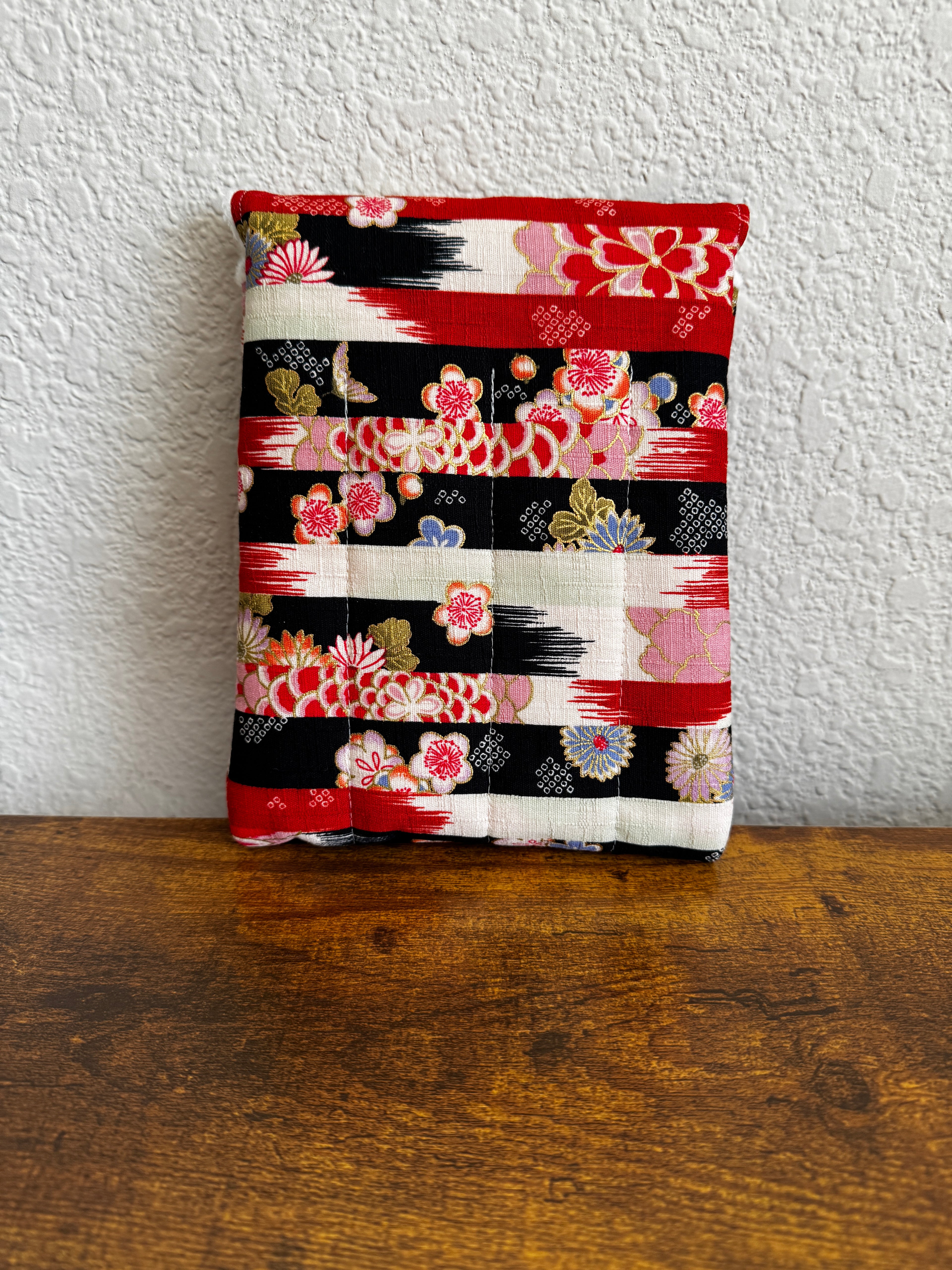 👘 Kyoto Festival Pen Pouch: Japanese Cotton Floral Case, Handmade Writer's Companion