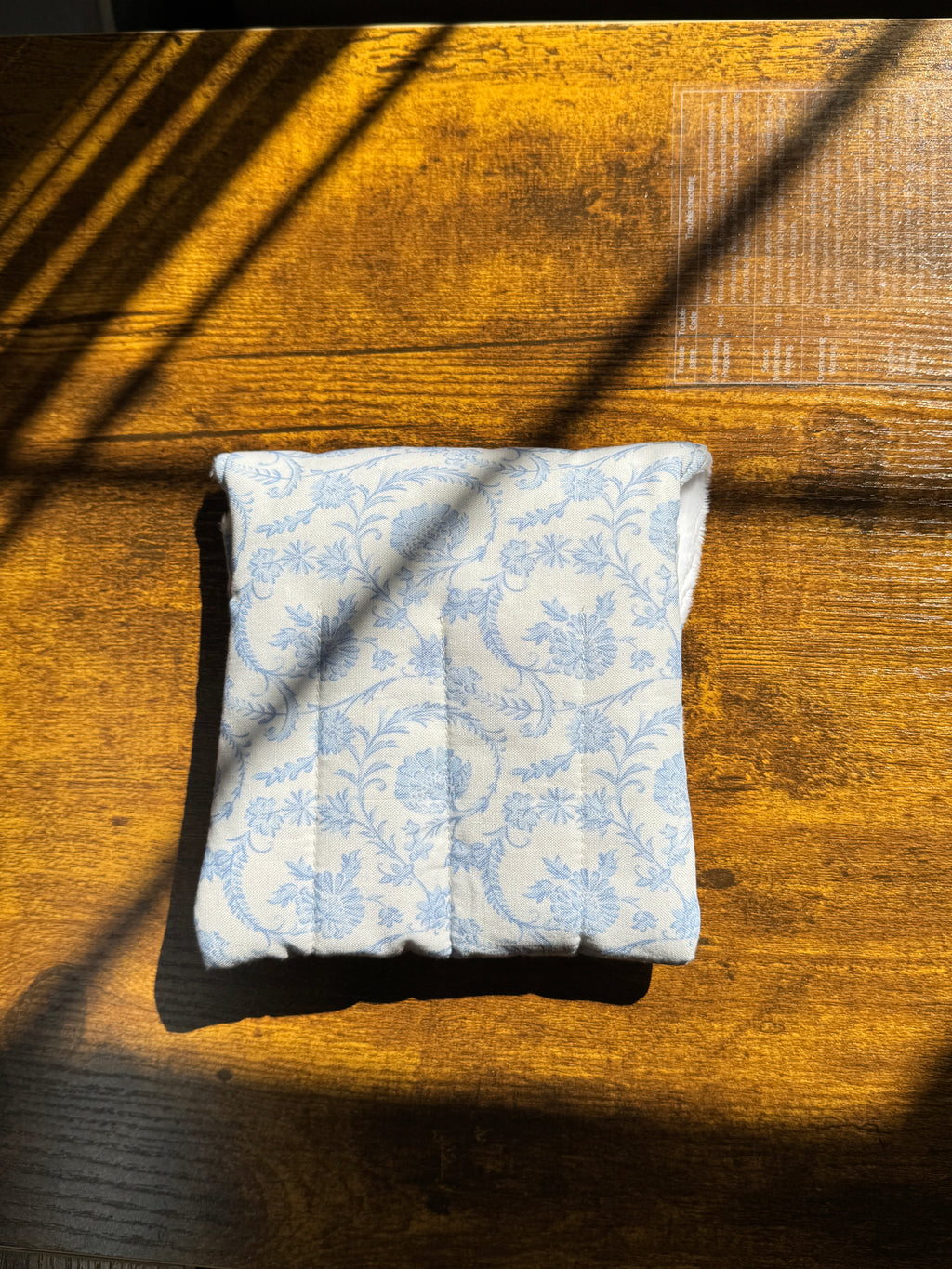 The Mini- English Blue Toile, Handmade mini fountain pen pouch