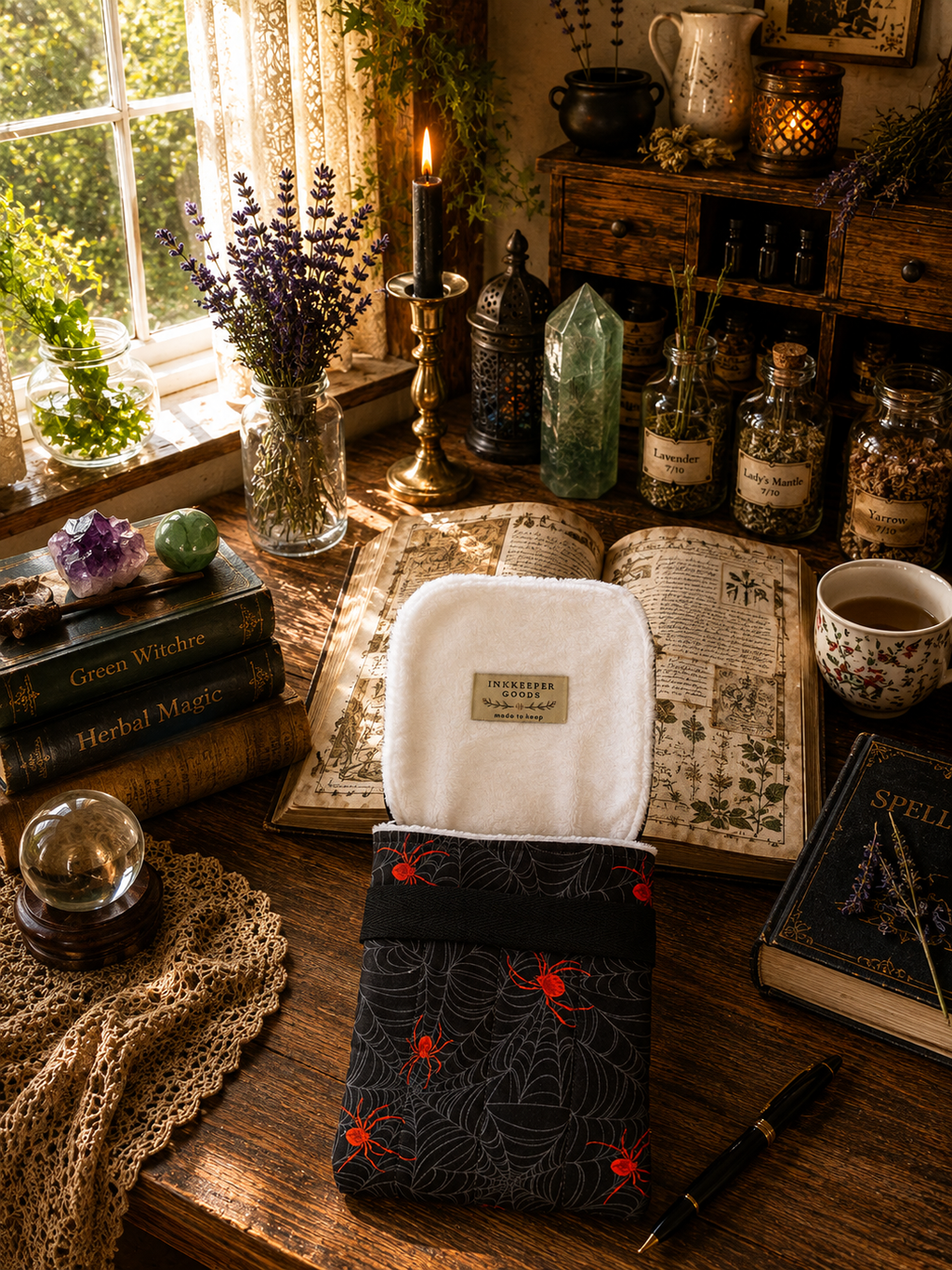 The Scarlet Web Handmade Fountain Pen Pouch/Case
