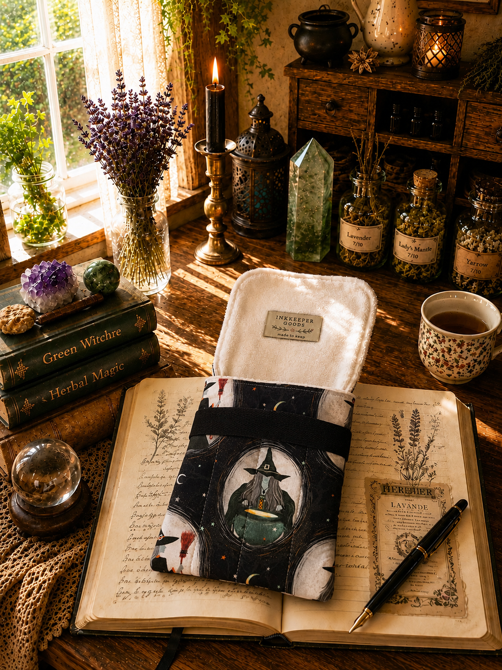 The Midnight Cauldron Handmade Fountain Pen Pouch/Case