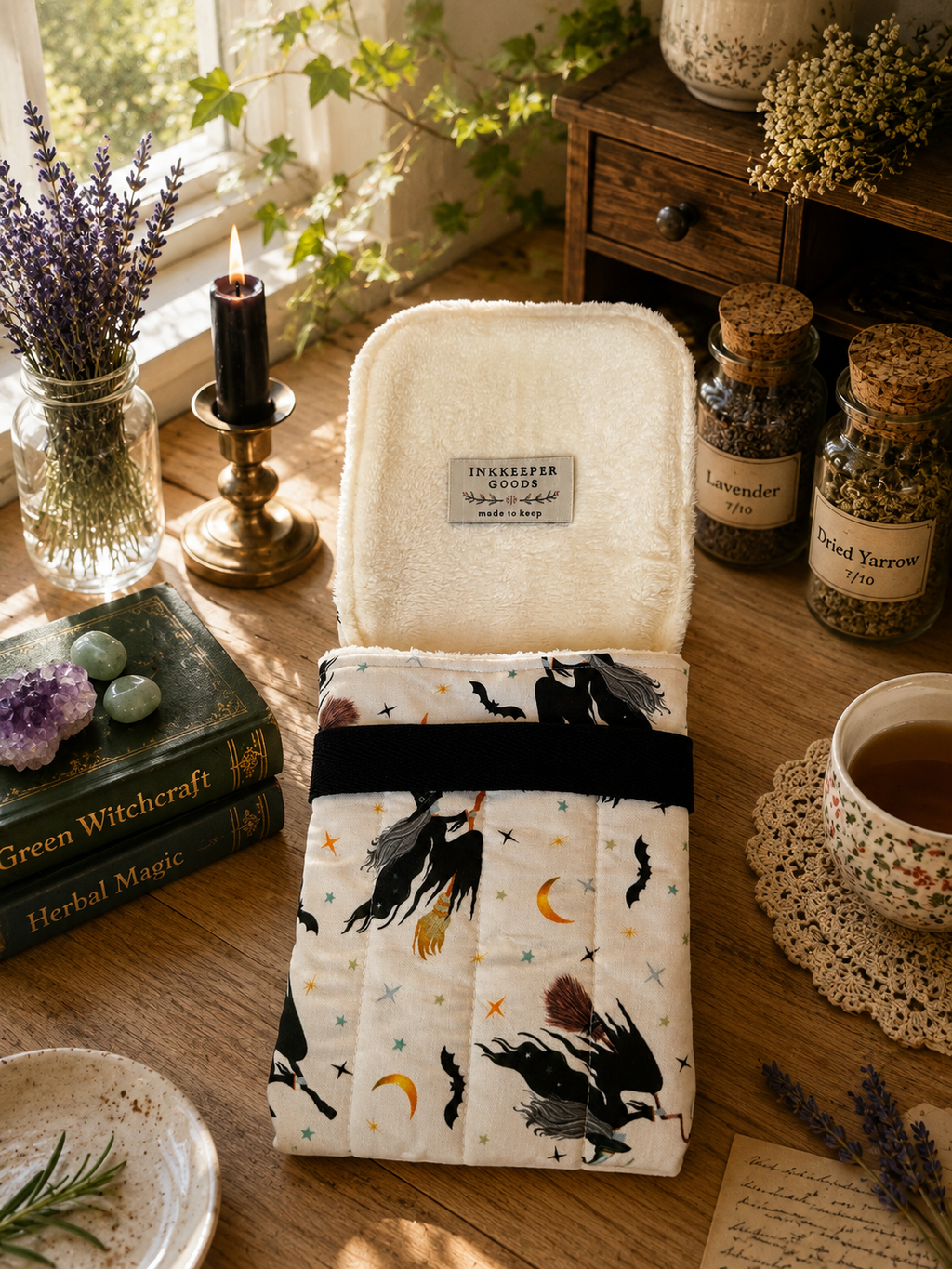 The Moonlit Flight Handmade Fountain Pen Pouch/Case