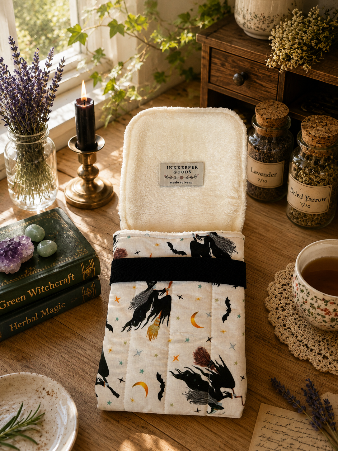 The Moonlit Flight Handmade Fountain Pen Pouch/Case