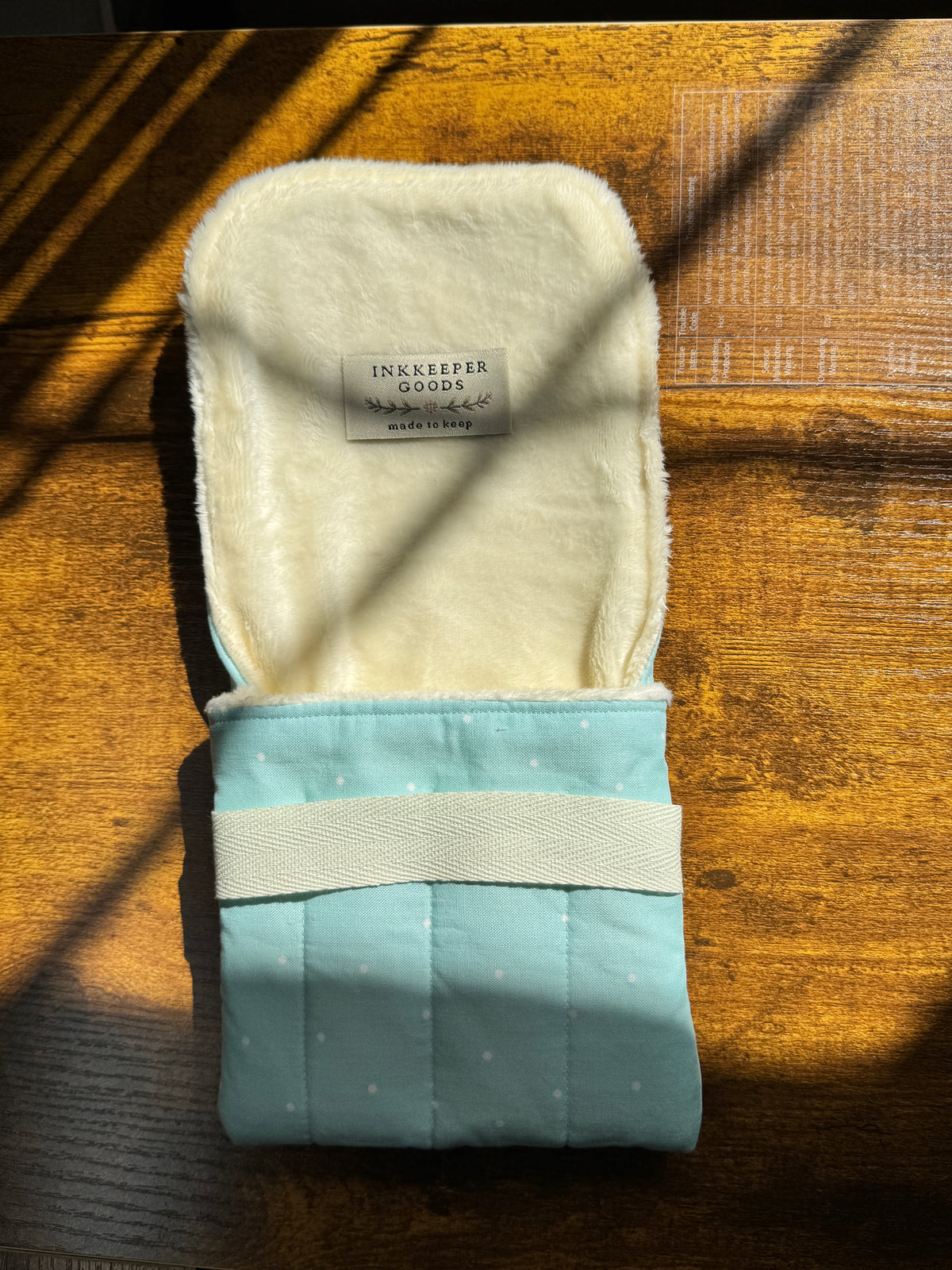 The Mini-Blue Skies , Handmade mini fountain pen pouch