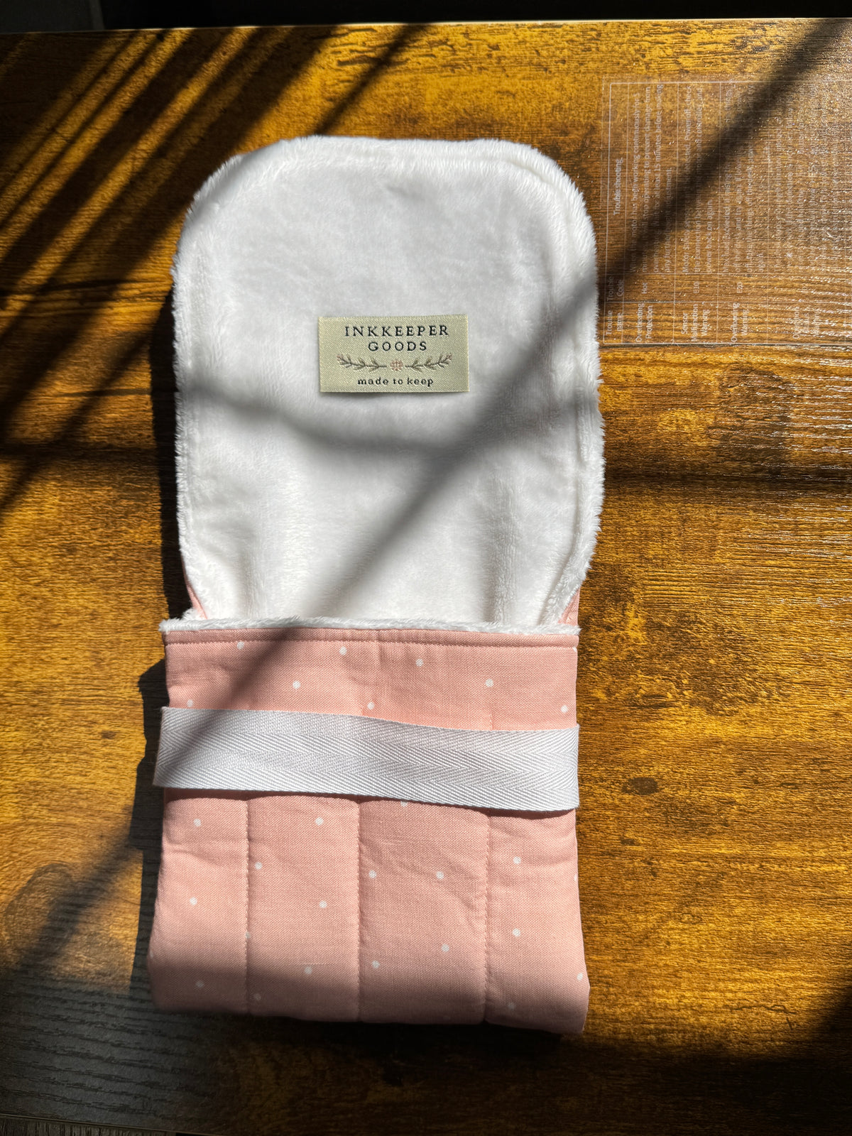 The Mini-Blush Skies, Handmade mini fountain pen pouch