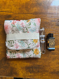 The Mini-Watercolor Wildflower, Handmade mini fountain pen pouch