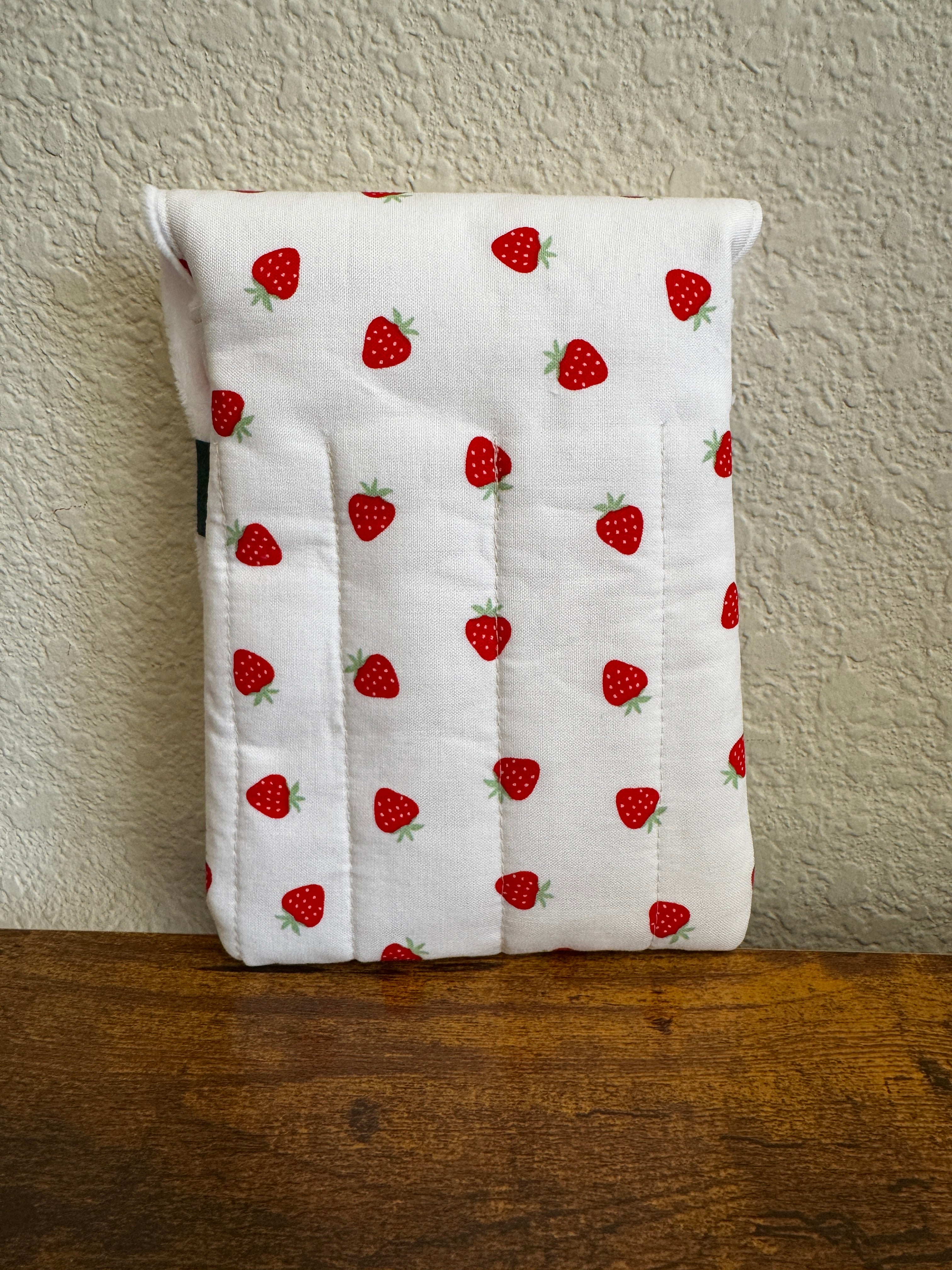 Strawberry Fountain Pen Case/Handmade Writer's Pen Case/Stationary Holder