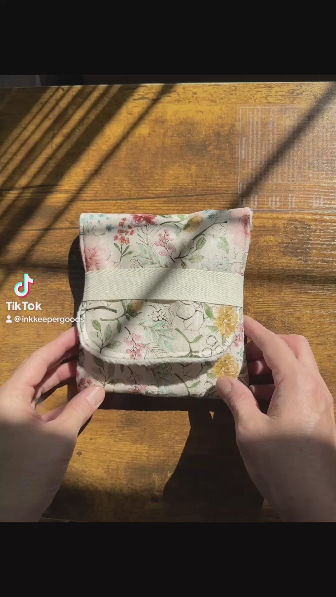 The Mini-Blush Skies, Handmade mini fountain pen pouch